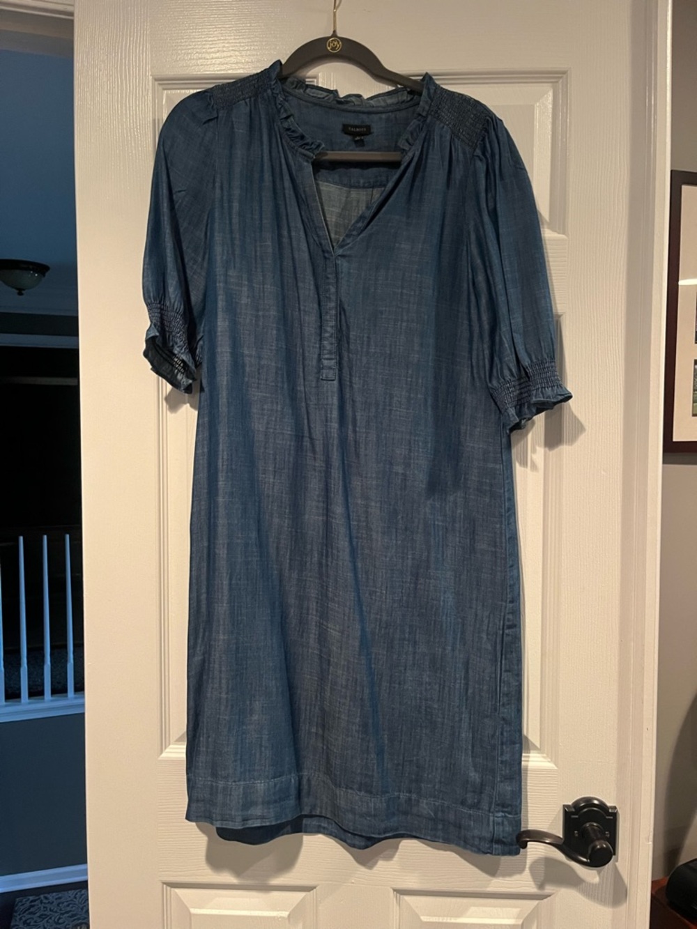 Talbots Chambray Blue Shift Dress